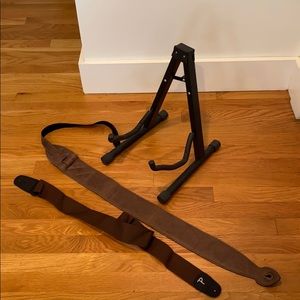 Guitar Floor Stand & two guitar straps.
